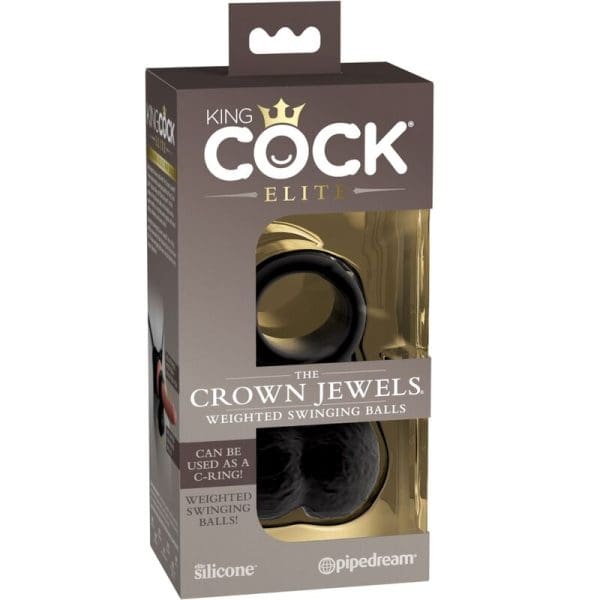 KING COCK - ELITE RING WITH TESTICLE SILICONE 7